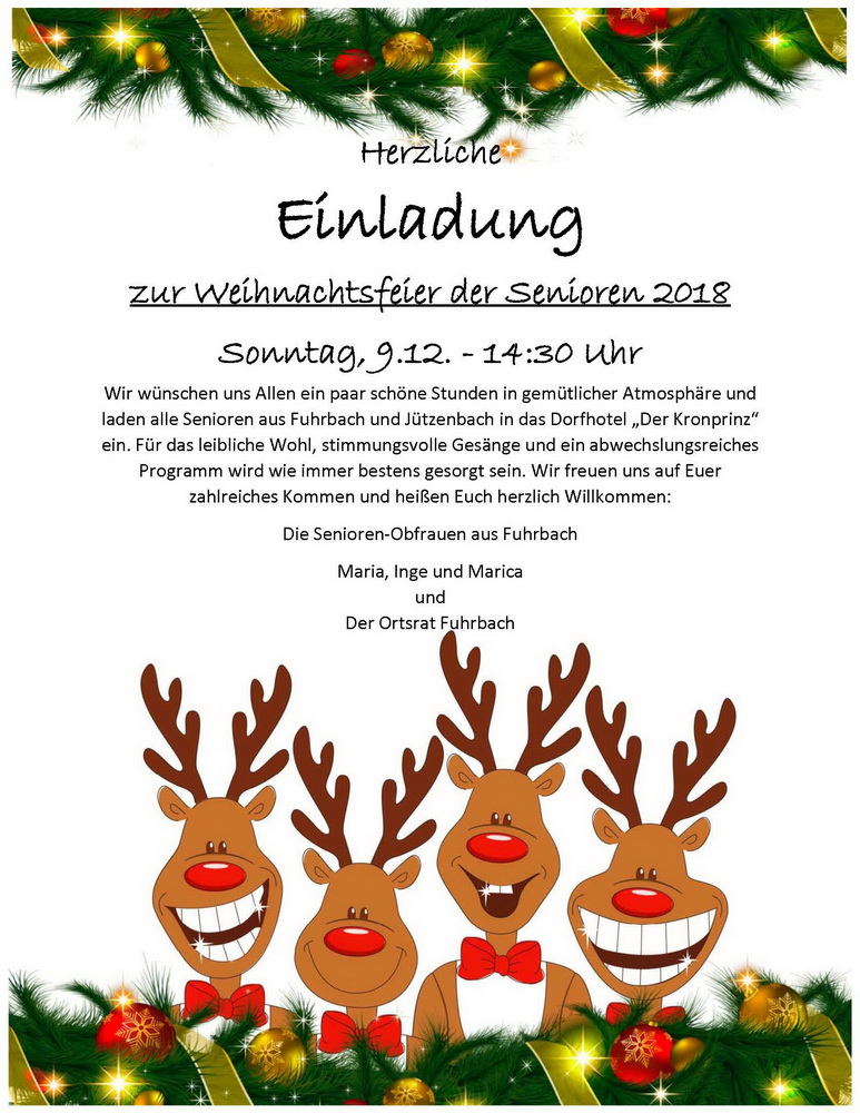 Ansprache Weihnachtsfeier Senioren 2025 - Dedra Evaleen