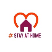 stay at home logo-Vorlage | PosterMyWall