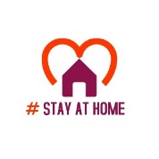 stay at home logo-Vorlage | PosterMyWall